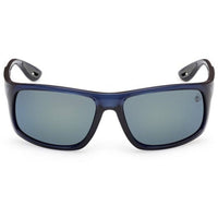 Timberland Men's Sunglasses - Shiny Blue Acetate Rectangular Frame | TB00034 6290D ,
