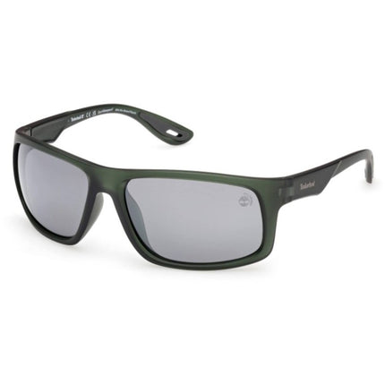 Timberland Men's Sunglasses - Matte Dark Green Acetate Full Rim Frame | TB00034 6297D ,