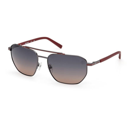 Timberland Men's Sunglasses - Shiny Dark Nickeltin Full Rim Frame | TB00038 6006D ,