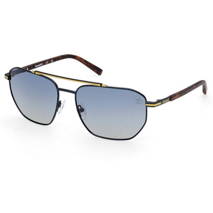 Timberland Men's Sunglasses - Matte Blue Metal Navigator Full Rim | TB00038 6091D ,