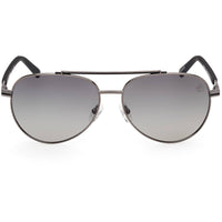 Timberland Men's Sunglasses - Shiny Gunmetal Metal Aviator Full Rim | TB00039 6008D ,