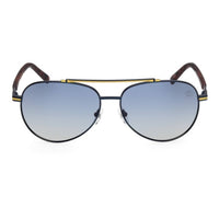 Timberland Men's Sunglasses - Matte Blue Metal Aviator Full Rim Frame | TB00039 6091D ,