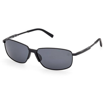 Timberland Men's Sunglasses - Matte Black Metal Rectangular Frame | TB00041 6102D ,