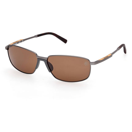 Timberland Men's Sunglasses - Matte Gunmetal Metal Rectangular Frame | TB00041 6109H ,