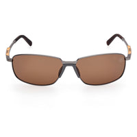 Timberland Men's Sunglasses - Matte Gunmetal Metal Rectangular Frame | TB00041 6109H ,