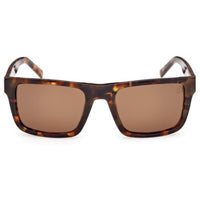 Timberland Men's Sunglasses - Red Havana Acetate Square Full Rim Frame | TB00042 5554H ,