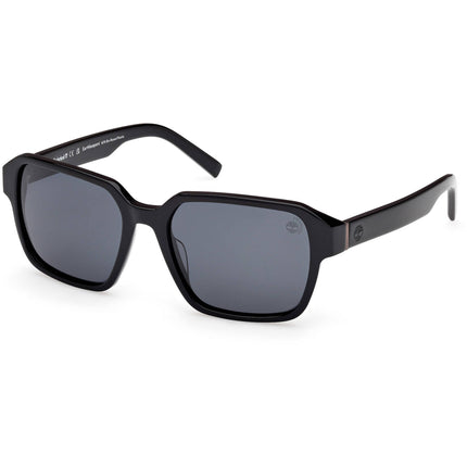 Timberland Men's Sunglasses - Shiny Black Acetate Square Full Rim | TB00043 5601D ,