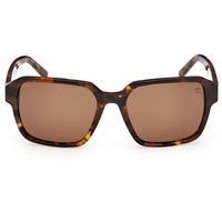 Timberland Men's Sunglasses - Red Havana Acetate Square Full Rim Frame | TB00043 5654H ,