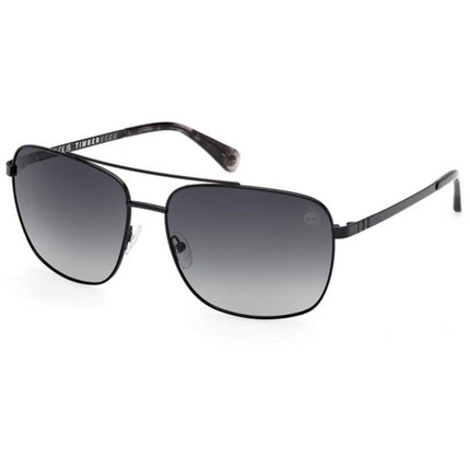 Timberland Men's Sunglasses - Shiny Black Metal Navigator Full Rim | TB00044 6501D ,