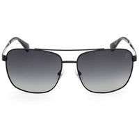 Timberland Men's Sunglasses - Shiny Black Metal Navigator Full Rim | TB00044 6501D ,