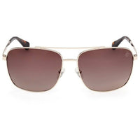Timberland Men's Sunglasses - Gold Metal Navigator Full Rim Frame | TB00044 6532H ,