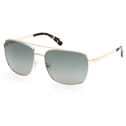 Timberland Men's Sunglasses - Gold Metal Navigator Full Rim Frame | TB00044 6532R ,