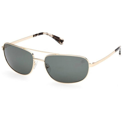 Timberland Men's Sunglasses - Gold Metal Pilot Shape Full Rim Frame | TB00045 6632R ,