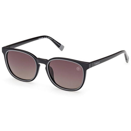 Timberland Kid's Sunglasses - Shiny Black Acetate Square Full Rim | TB00046 5001H ,