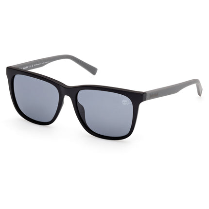 Timberland Kid's Sunglasses - Matte Black Acetate Square Full Rim | TB00047 5402D ,
