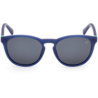 Timberland Kid's Sunglasses - Matte Blue Acetate Round Full Rim Frame | TB00049 5191D ,