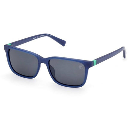 Timberland Kid's Sunglasses - Matte Blue Injected Plastic Square Frame | TB00050 5391D ,