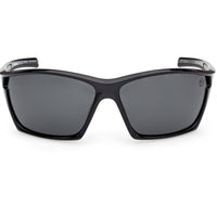 Timberland Men's Sunglasses - Shiny Black Wraparound Full Rim Frame | TB00055 6601D ,