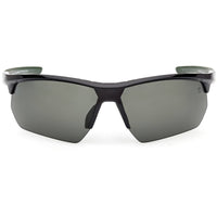 Timberland Men's Sunglasses - Shiny Black Wraparound Half Rim Frame | TB00056 7301R ,