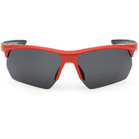 Timberland Men's Sunglasses - Matte Red Wraparound Half Rim Frame | TB00056 7367D ,