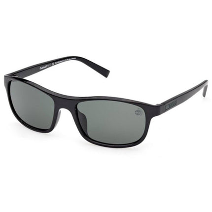 Timberland Men's Sunglasses - Shiny Black Rectangular Shape Frame | TB00057-H 5801R ,