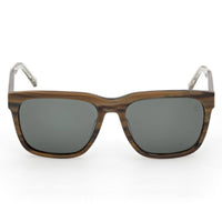Timberland Men's Sunglasses - Shiny Dark Green Plastic Square Frame | TB00059 5696R ,