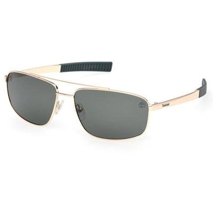 Timberland Men's Sunglasses - Gold Metal Pilot Shape Full Rim Frame | TB00061 6232R ,