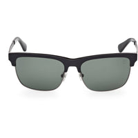 Timberland Men's Sunglasses - Shiny Black Plastic/Metal Square Frame | TB00063 6001R ,