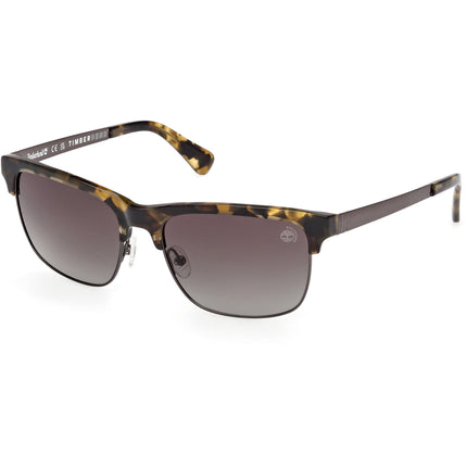 Timberland Men's Sunglasses - Coloured Havana Square Full Rim Frame | TB00063 6055D ,