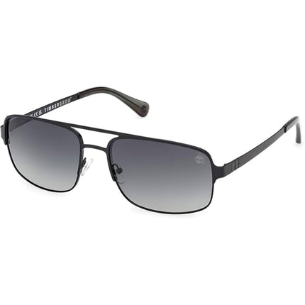 Timberland Men's Sunglasses - Matte Black Metal Pilot Full Rim Frame | TB00065 6302D ,