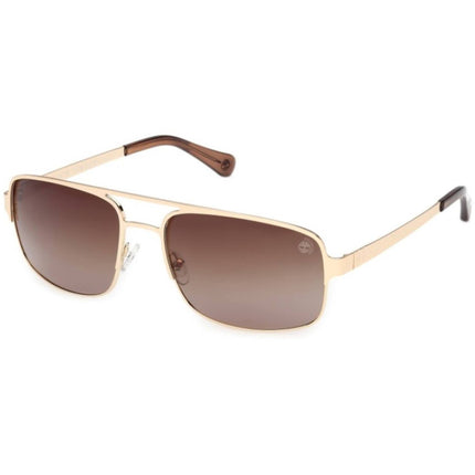 Timberland Men's Sunglasses - Gold Metal Pilot Shape Full Rim Frame | TB00065 6332H ,