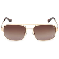 Timberland Men's Sunglasses - Gold Metal Pilot Shape Full Rim Frame | TB00065 6332H ,