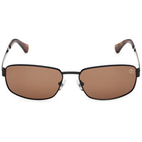 Timberland Men's Sunglasses - Shiny Black Metal Rectangular Frame | TB00066 6201H ,