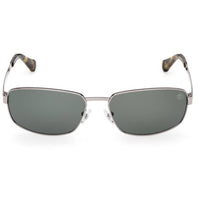 Timberland Men's Sunglasses - Shiny Gunmetal Metal Rectangular Frame | TB00066 6208R ,