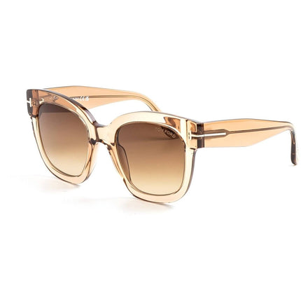 Tom Ford Women's Sunglasses - Beatrix-02 Shiny Light Brown Full Rim | FT0613 5245K ,