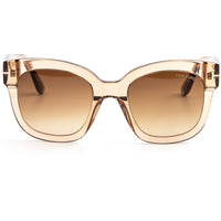 Tom Ford Women's Sunglasses - Beatrix-02 Shiny Light Brown Full Rim | FT0613 5245K ,