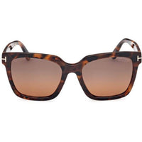Tom Ford Women's Sunglasses - Selby Dark Havana Acetate Square Frame | FT0952 5552H ,