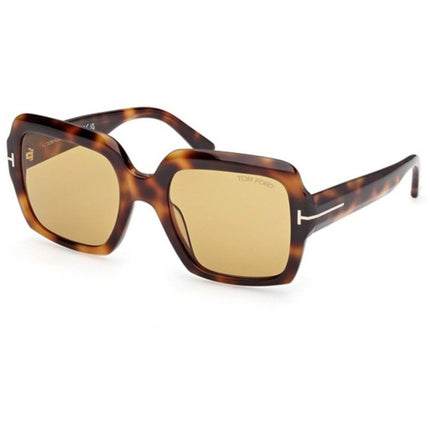 Tom Ford Women's Sunglasses - Kaya Blonde Havana Acetate Square Frame | FT1082 5453E ,