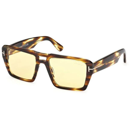 Tom Ford Men's Sunglasses - Redford Dark Havana Acetate Navigator Frame | FT1153 5652E ,