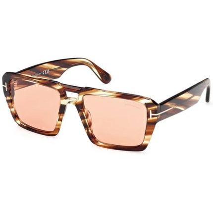 Tom Ford Men's Sunglasses - Redford Coloured Havana Navigator Frame | FT1153 5655E ,