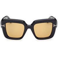 Tom Ford Women's Sunglasses - Esme Shiny Black Acetate Square Frame | FT1157 5001E ,