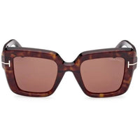 Tom Ford Women's Sunglasses - Esme Dark Havana Acetate Square Frame | FT1157 5052J ,