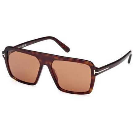 Tom Ford Men's Sunglasses - Vincent Dark Havana Acetate Square Frame | FT1176 5652E ,