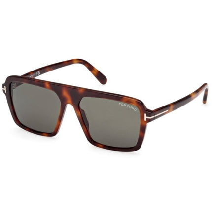 Tom Ford Men's Sunglasses - Vincent Blonde Havana Acetate Square Frame | FT1176 5653N ,