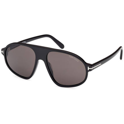Tom Ford Men's Sunglasses - Erol Shiny Black Acetate Pilot Full Rim | FT1178 5801A ,