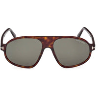 Tom Ford Men's Sunglasses - Erol Dark Havana Acetate Pilot Full Rim | FT1178 5852N ,