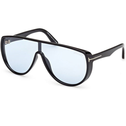 Tom Ford Men's Sunglasses - Achilles Shiny Black Shield Shape Frame | FT1182 0001V ,