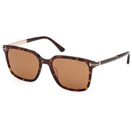 Tom Ford Men's Sunglasses - Jochem Dark Havana Plastic Square Frame | FT1183 5652E ,