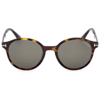 Tom Ford Men's Sunglasses - Araki Dark Havana Plastic Round Full Rim | FT1184 5252N ,