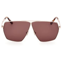 Tom Ford Women's Sunglasses - Stella Shiny Rose Gold Metal Square Frame | FT1185 6728E ,